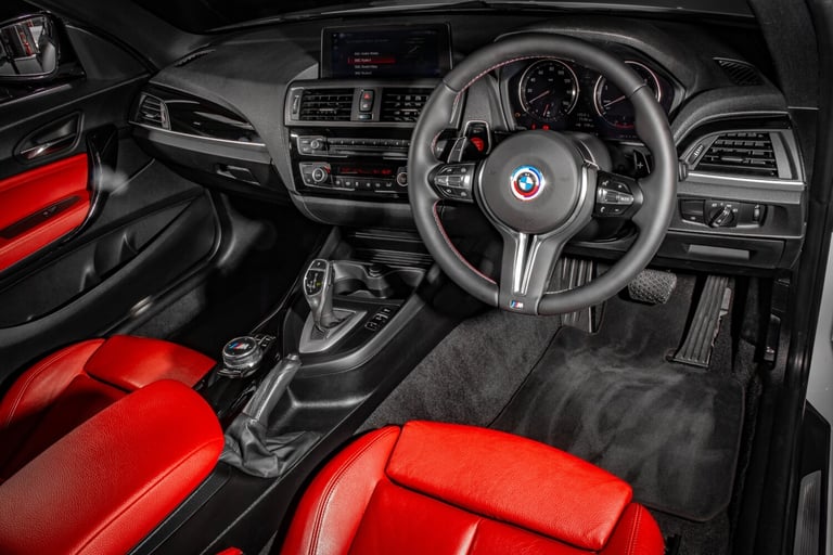 2017 BMW 1 Series M140i 3dr [Nav] Step Auto (340ps) - Red Leather - Extra's HATCHBACK Petrol Auto...