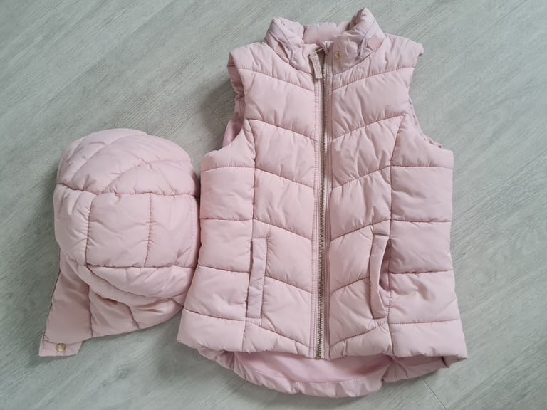 H&M padded gilet hood warmer 8 /10 years