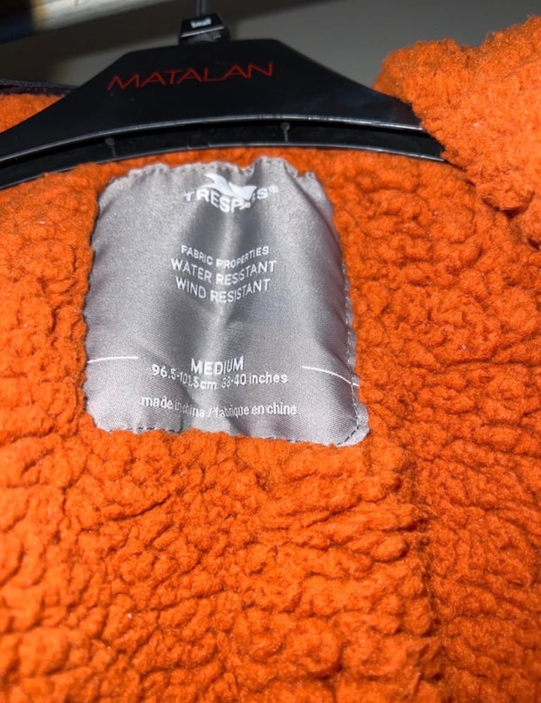 Unisex trespass dry coat 