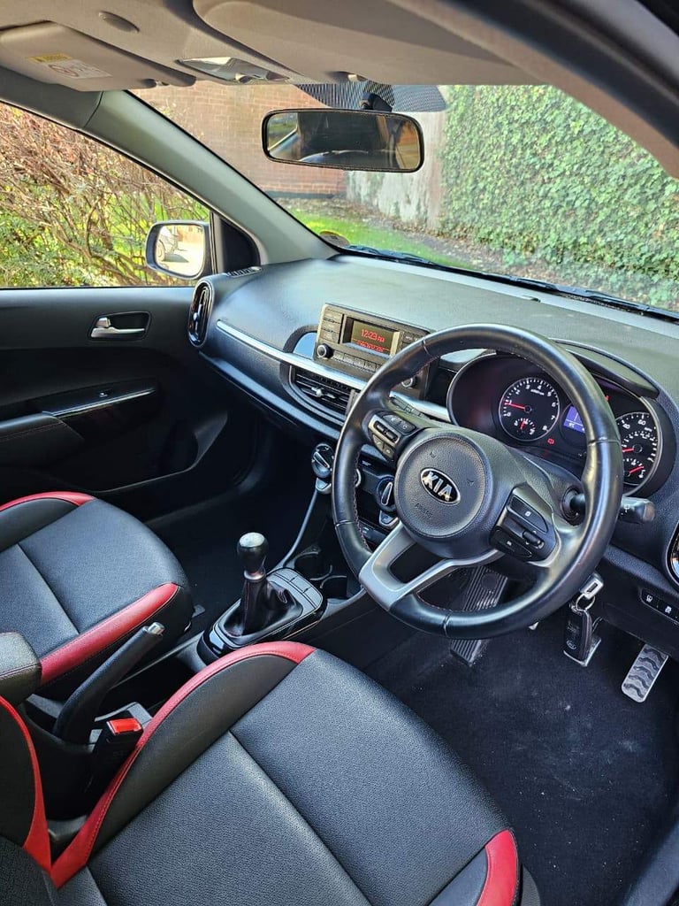 2018 67 Kia Picanto GT Line Black 1 litre FSH 7 Stamps 12 Months MOT 2 Keys 41K Low Miles