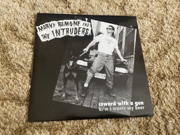 MARKY RAMONE & THE INTRUDERS - COWARD WITH A GUN 7” PUNK RAMONES RARE