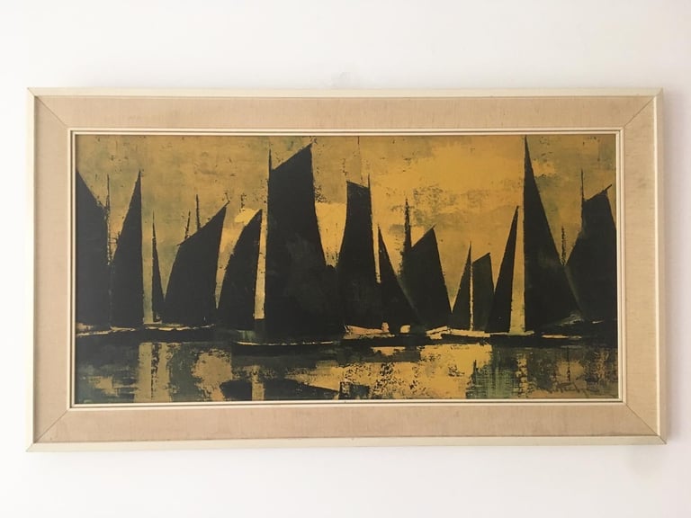 Vintage Retro Mid Century Original Print William Rutledge 