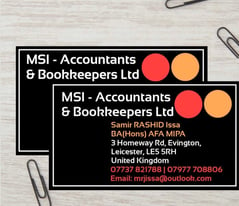 Accountants, Bookkeepers & Tax Advisors at LOW COST in UK - Free Consultations & Competitive Fees!