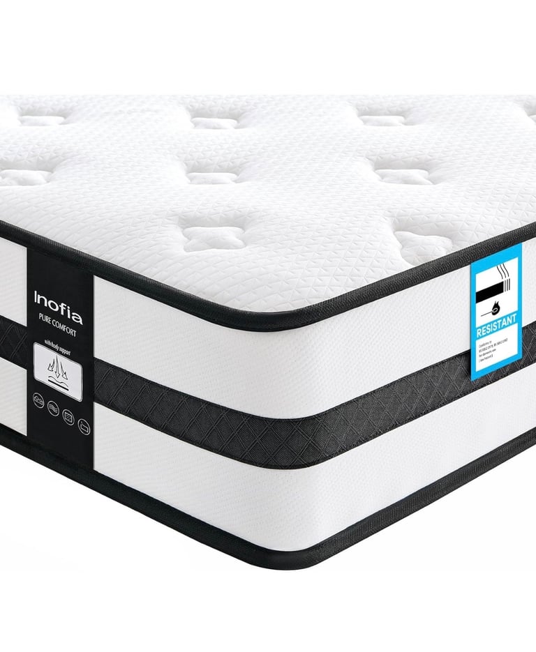 image for King Size Mattresses Memory Foam Sprung 5FT 