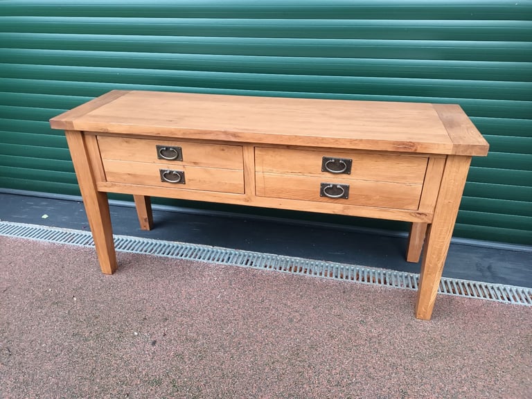 image for Contemporary Oak 2 Drawer Sideboard