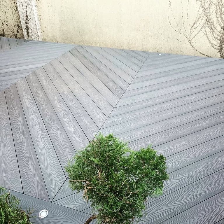 image for Lovely silver GREY Composite Decking | Woodgraind decking 3.6m