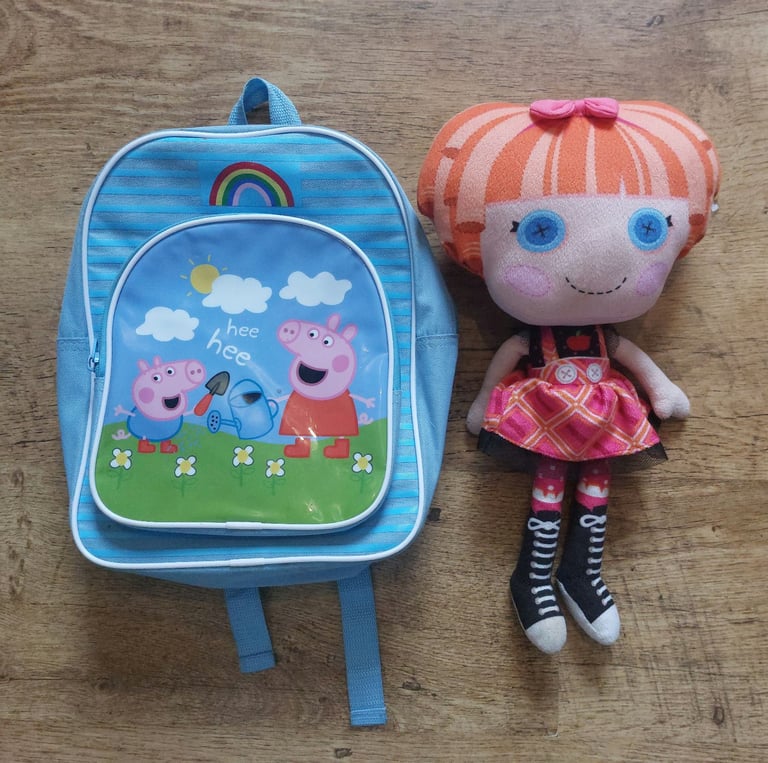 image for infant girl backpack bag and doll