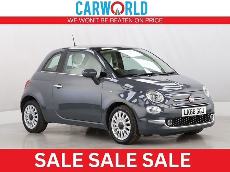 image for 2018 Fiat 500 1.2 Lounge Hatchback 3dr Petrol Dualogic Euro 6 (s/s) (69 bhp) Hatchback Petrol Aut...
