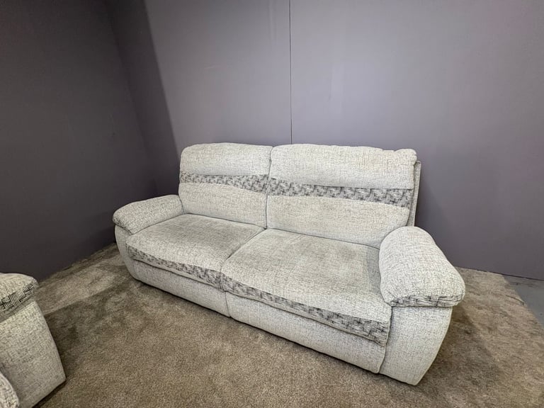 Grey 3 seater and 2 seater recliner sofa set DELIVERY AVAILABLE!