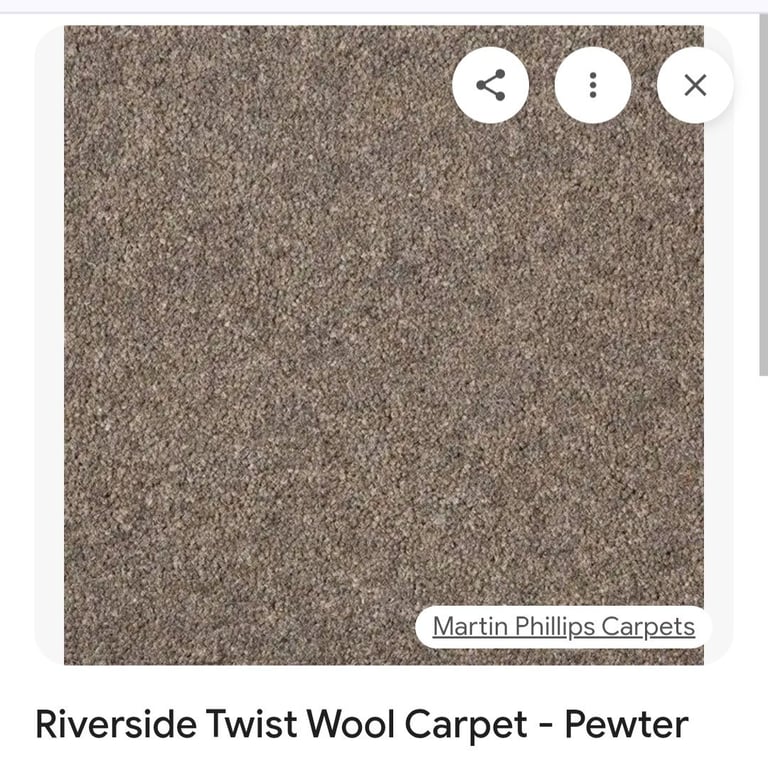 5.76m2  NEW grey carpet 80/20