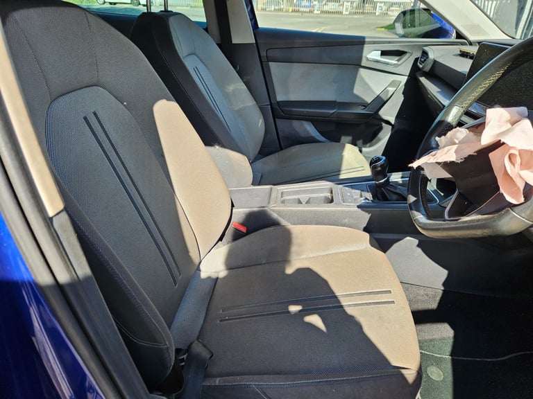 2021 21  SEAT LEON 1.0 TSI EVO SE Dynamic 5dr Blue Damaged Salvage