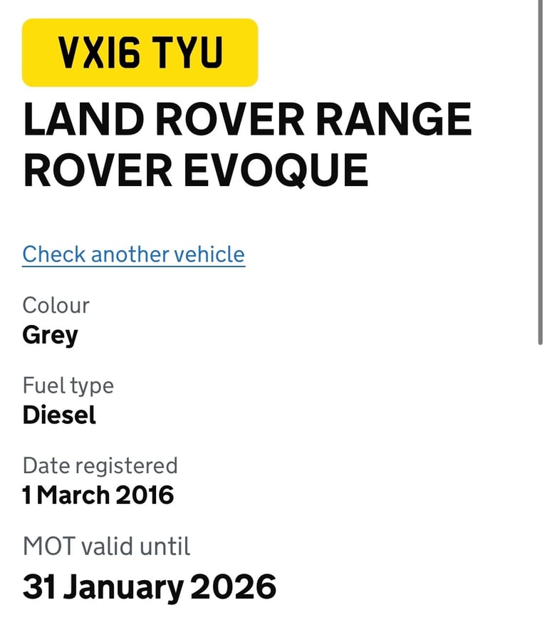 Land Rover, RANGE ROVER EVOQUE, Estate, 2016, Other, 1999 (cc), 5 doors