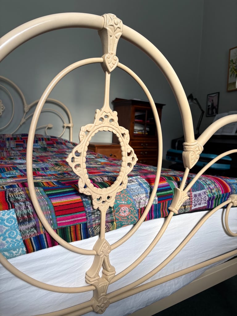 King size iron bed from Feather and Black (Iron Bed Company)