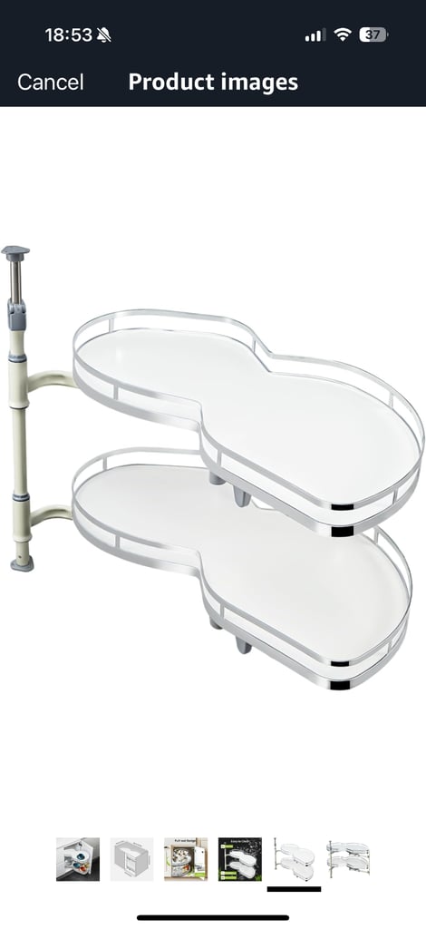 Right hand cupboard pull out swing storage 