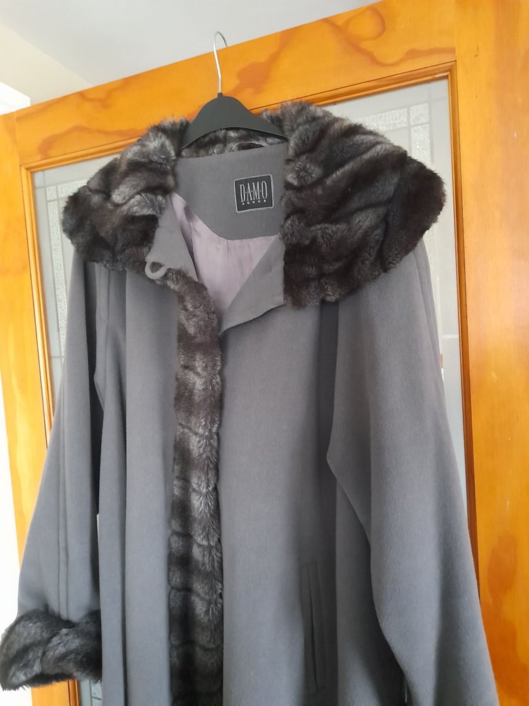 image for Wool and cashmere grey coat. 