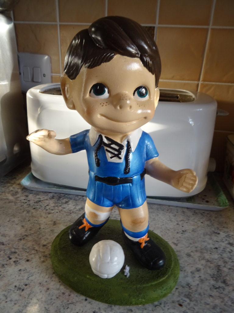 image for China figure of a Football Player -  Blue