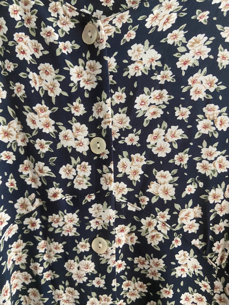 M&S DITSY DRESS SIZE 16 PETITE