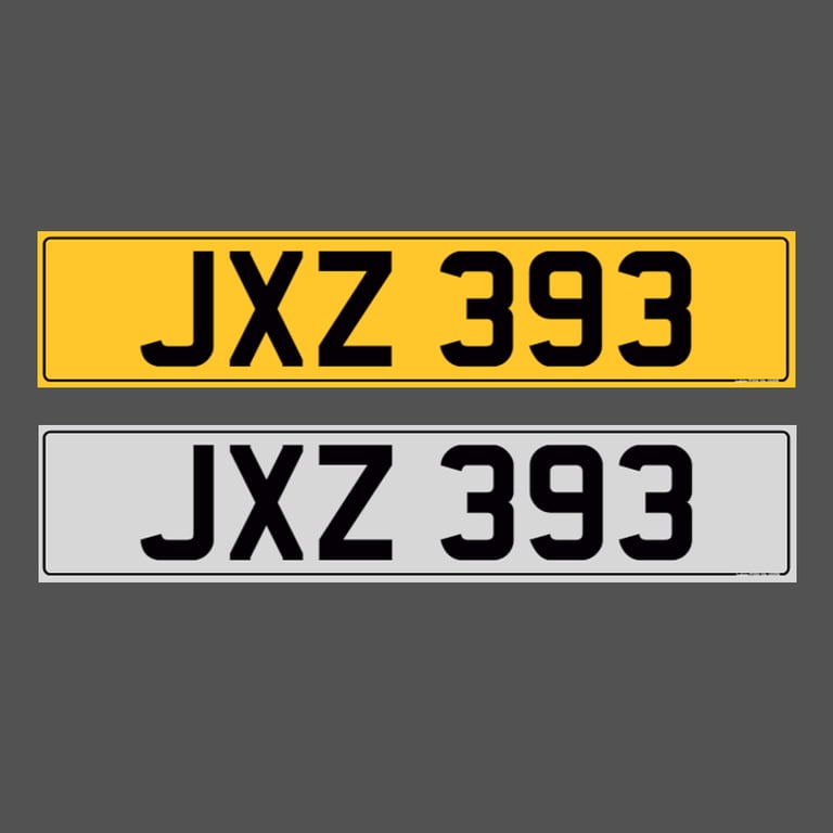 image for JXZ 393 - Dateless Cherished Registration Number Plate