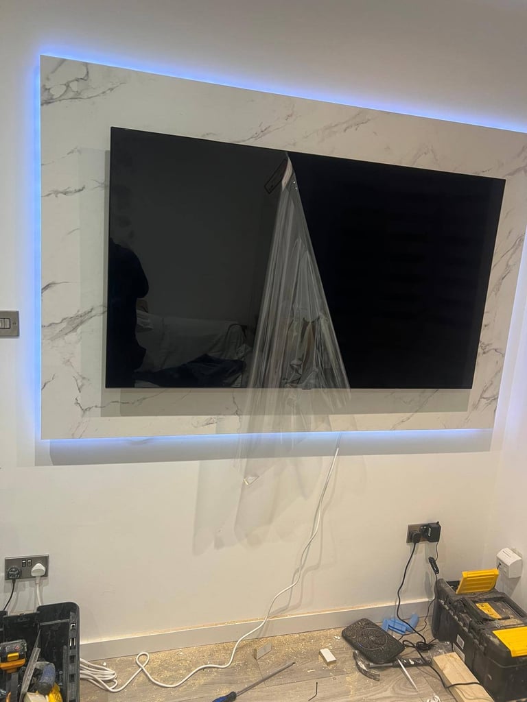 TV wall Mounting £65 flat rate and handyman flat pack furniture assembly