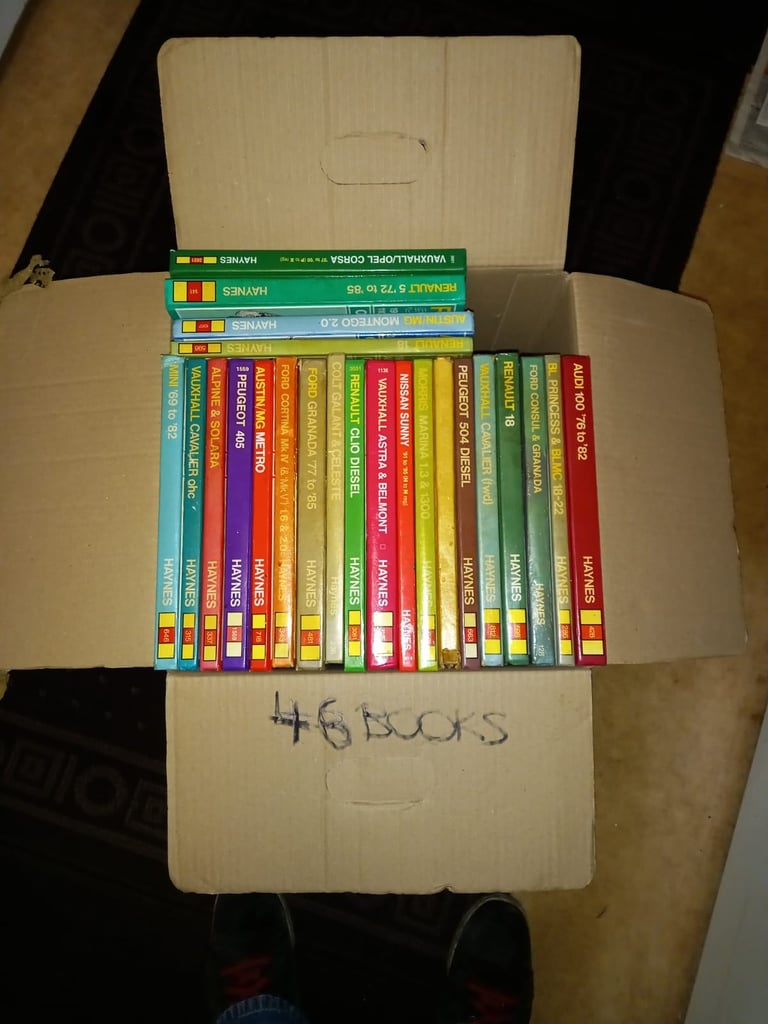 box of car /van manual's    