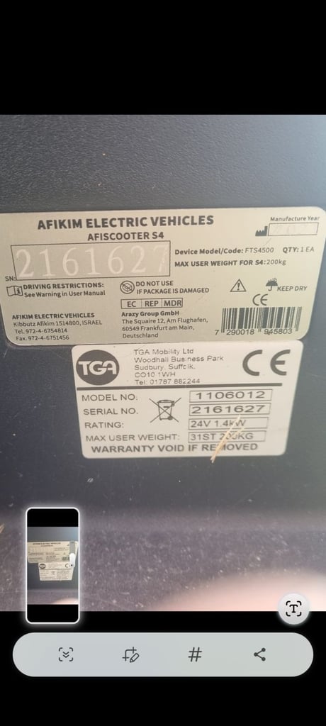 TGA Breeze S Disability Scooter