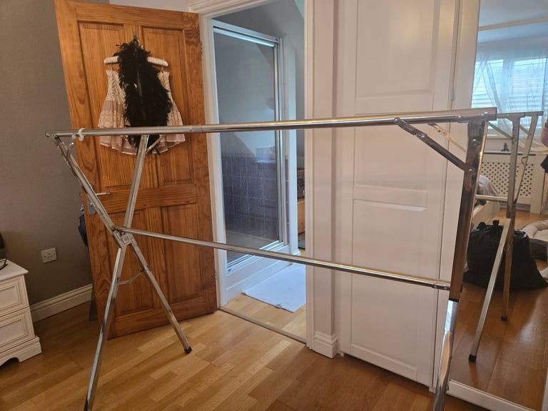 image for Folding extendable clothes rail