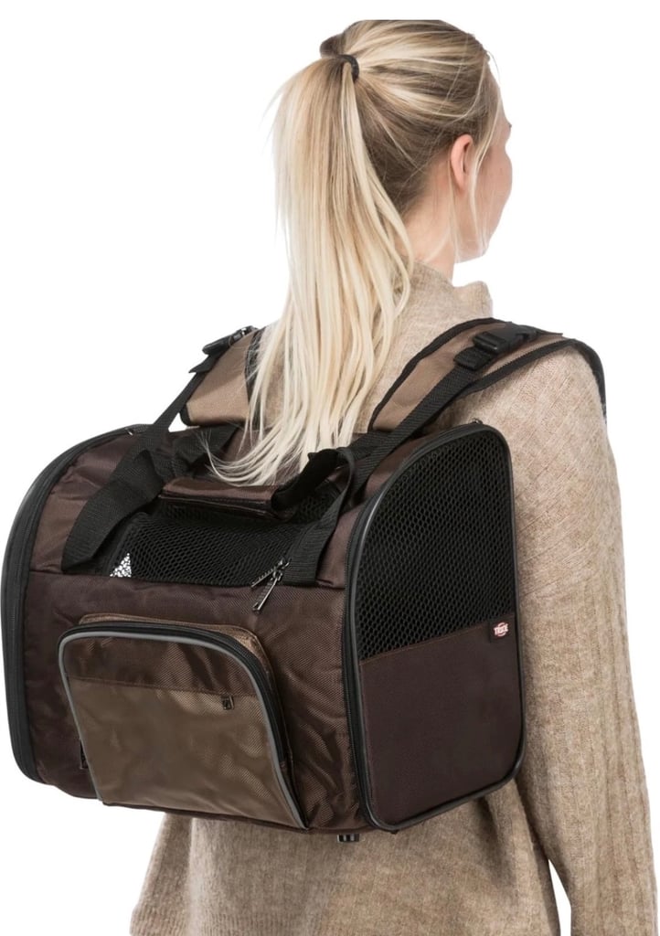 TRIXIE Backpack Shiva - also as carrier bag - attaches to trolley - short leash