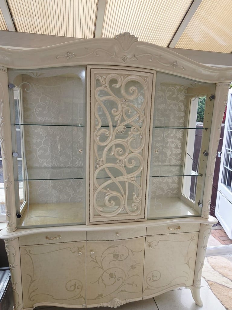Glass italian cabinet