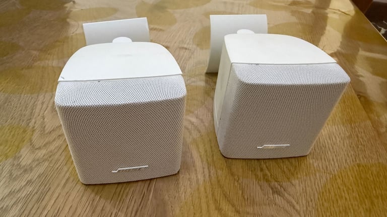 image for 2 X Bose satellite cube speakers with Original Wall Mounts