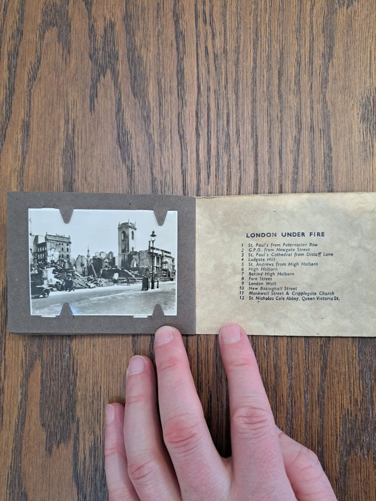 'London Under Fire'  Full Set Of 12 World War Two Photographs