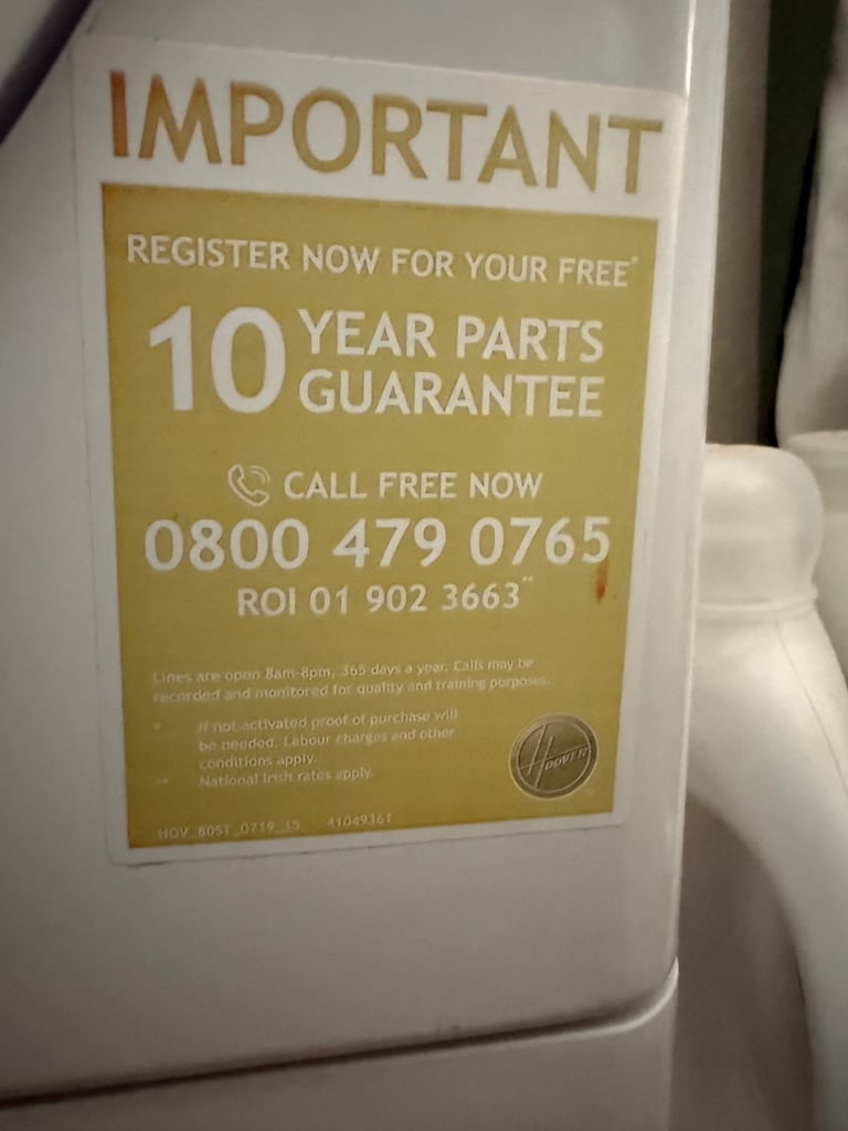 Hoover 10KG Condenser Dryer