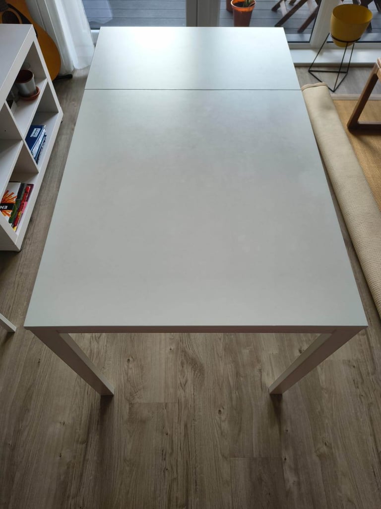 IKEA VANGSTA Extendable Dining Table, White 80/120x70 cm