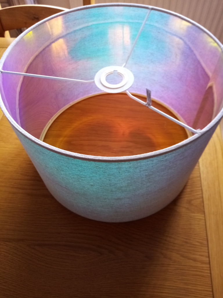 image for Grey lampshade with holographic interior