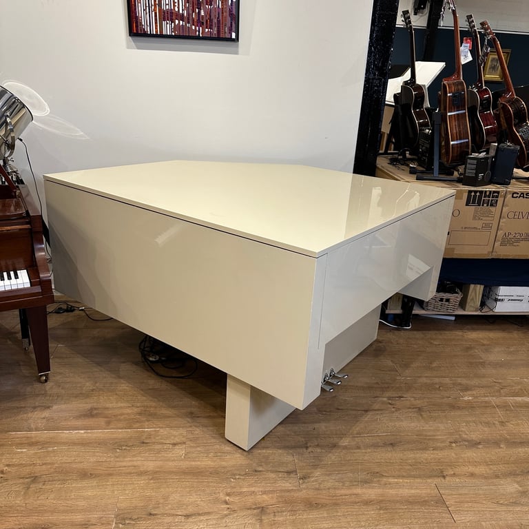 Bespoke Interior Square Grand Piano | Purple & Cream | Delivery, Stool, Tuning