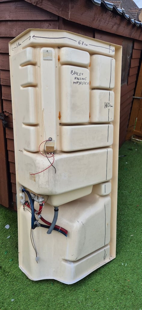 Whole complete toilet unit for camper conversion.