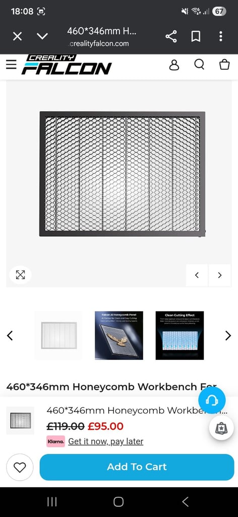 Creality 10w laser engraver.