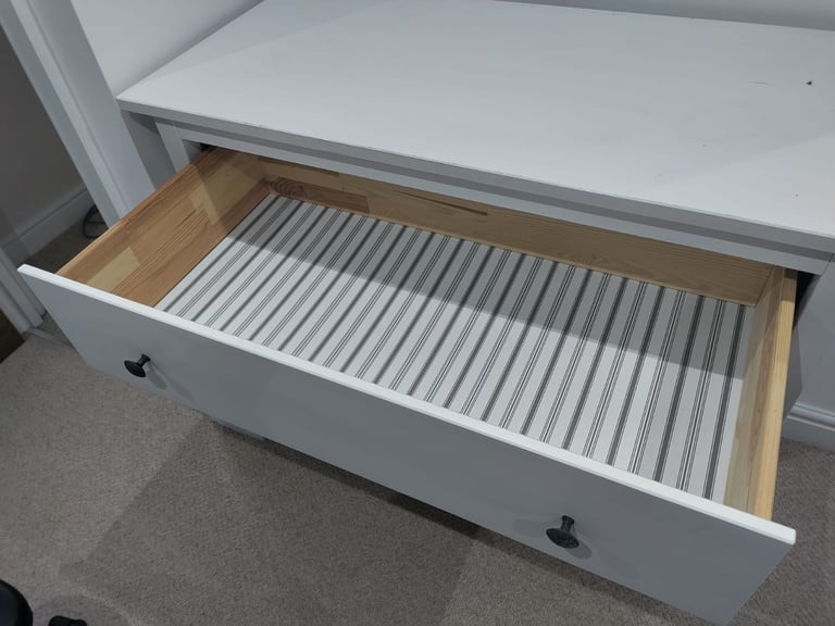 White Ikea Hemnes chest of drawers