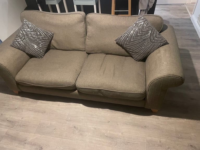 Large 3 seater DFS Taupe sofa