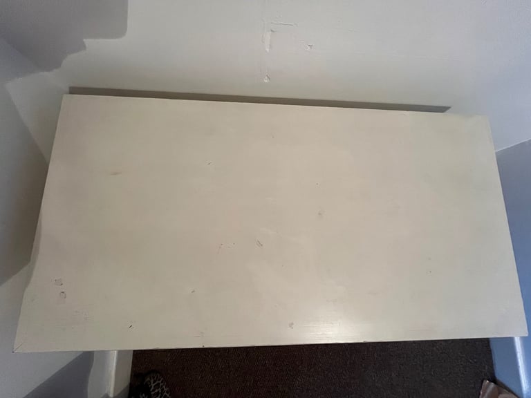 Painted wooden toy box 