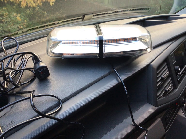 72 LED Car Roof Recovery Light Bar Warning Strobe Flashing Magnetic Beacon Amber.