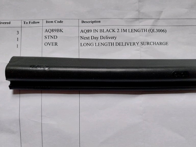 Shlegel Aquamac AQ89 Black Door Seals