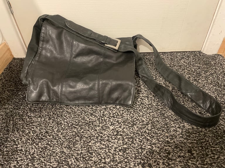 Black Leather Satchel Bag