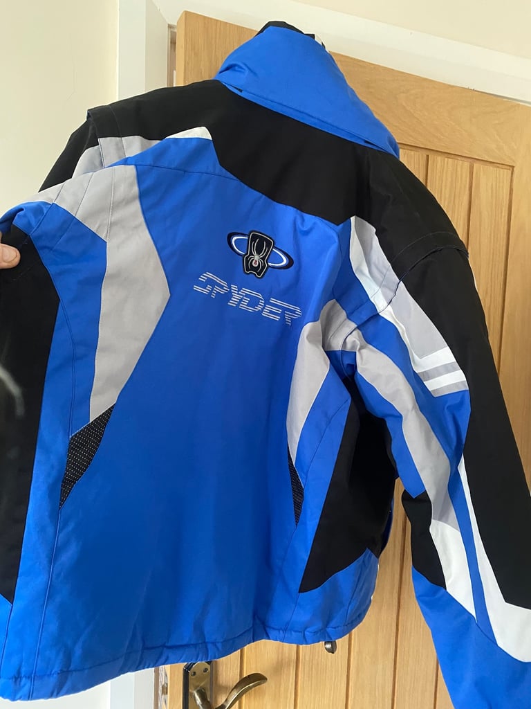 Blue spyder ski jacket. 