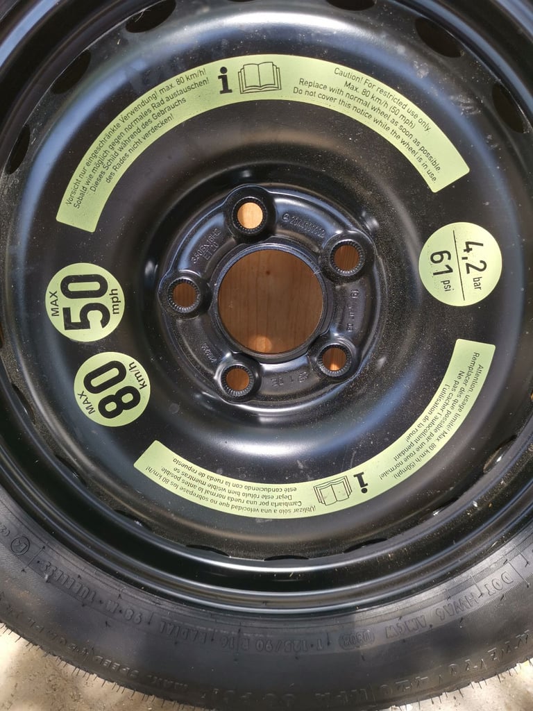 Mercedes C class spare wheel