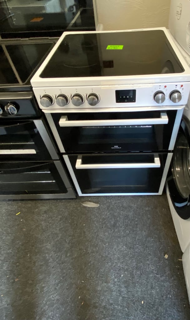 image for 📞WHITE NEW WORLD 60CM GLASSTOP ELECTRIC COOKER 