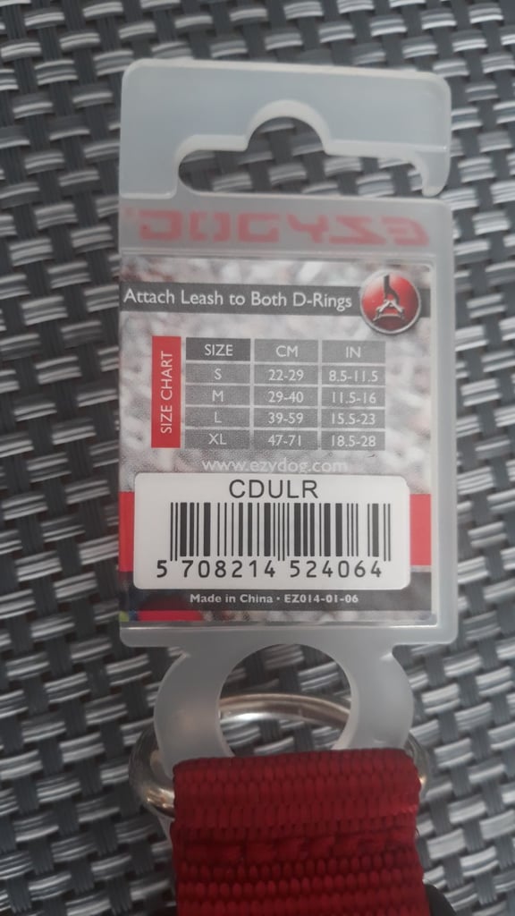 NEW Ezydog double up large dog collar 