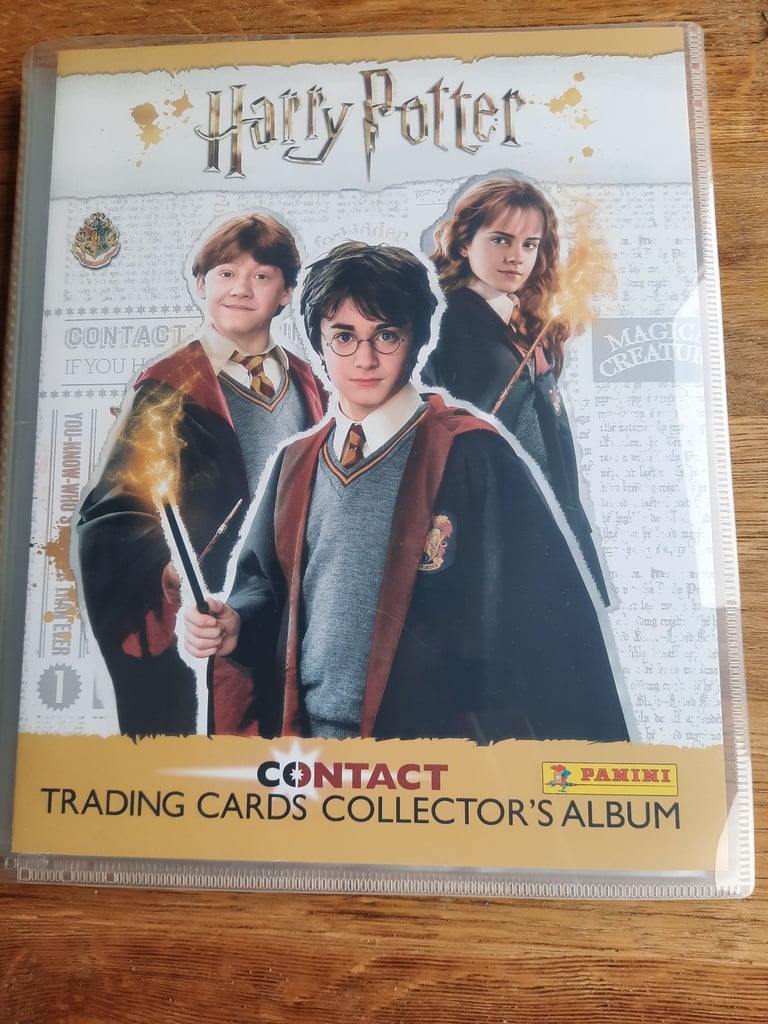 image for Harry potter trading cards book. Not complete.