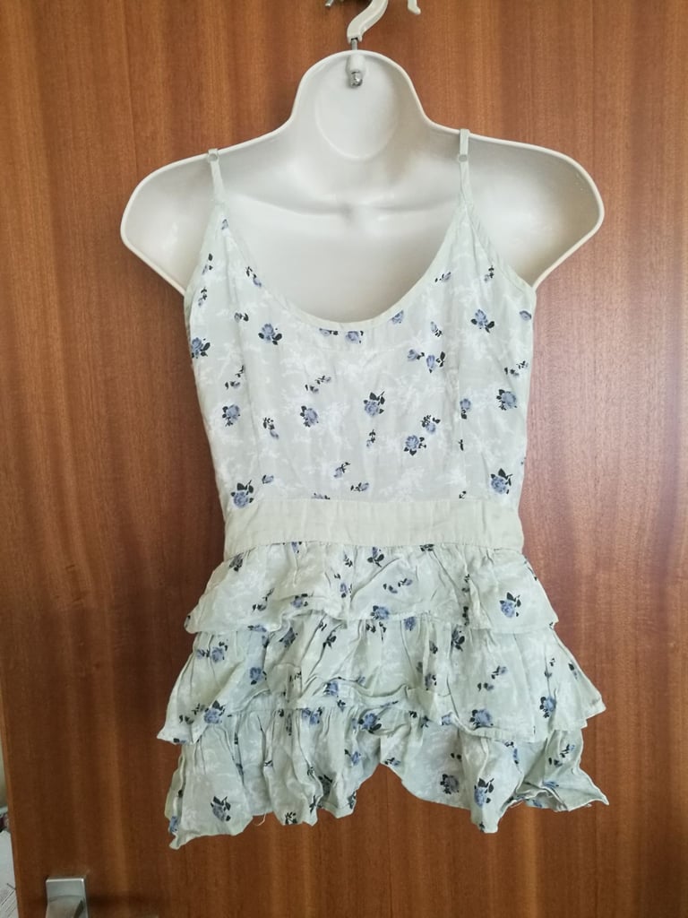 Mint green floral print cami top 8
