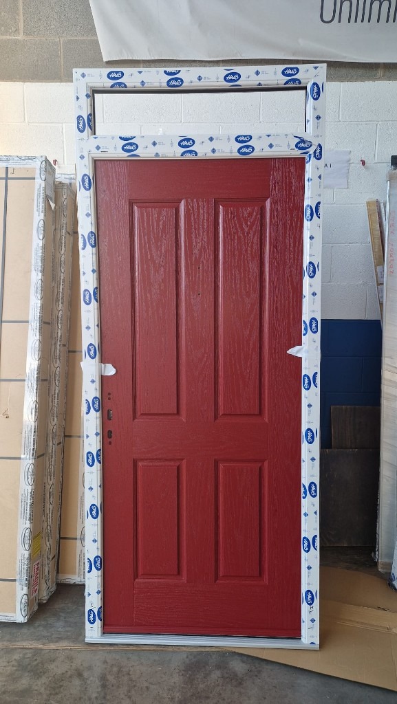 image for Diamond Composite Door - Red on White (Brand new)