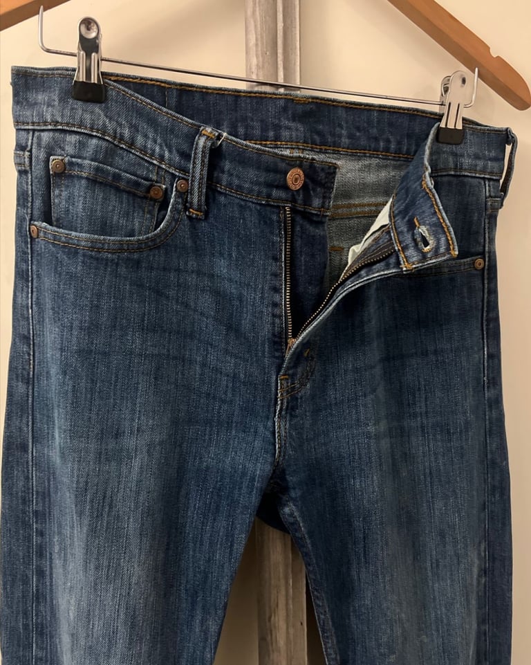 Levi's men's 510 red tag jeans trousers, rare 31 inches waist 